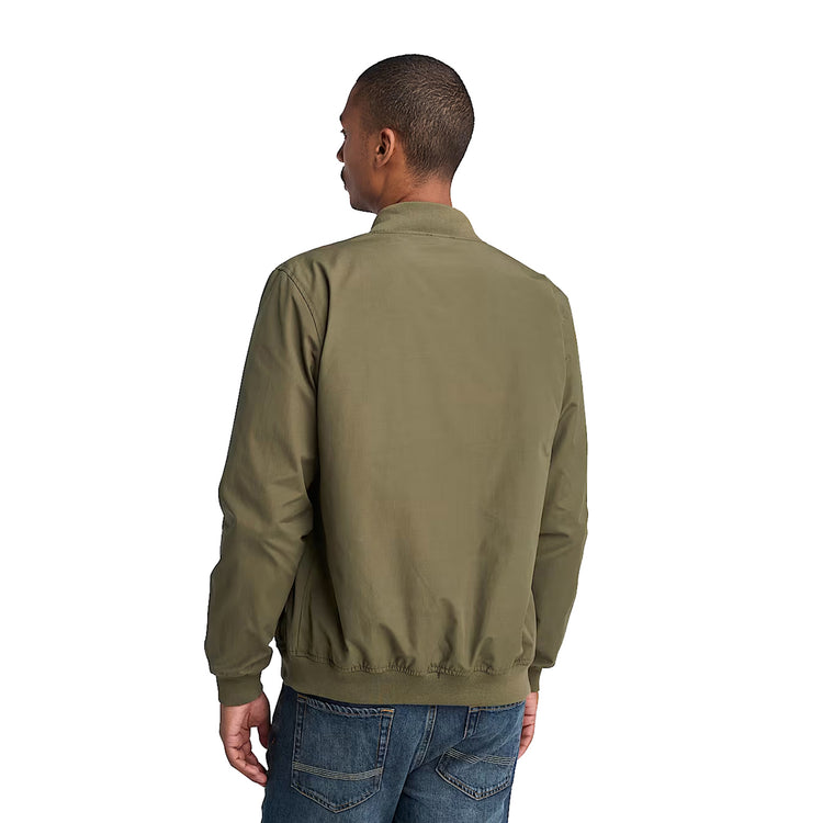 Giacca Uomo Bomber idrorepellente Verde scuro modello retro