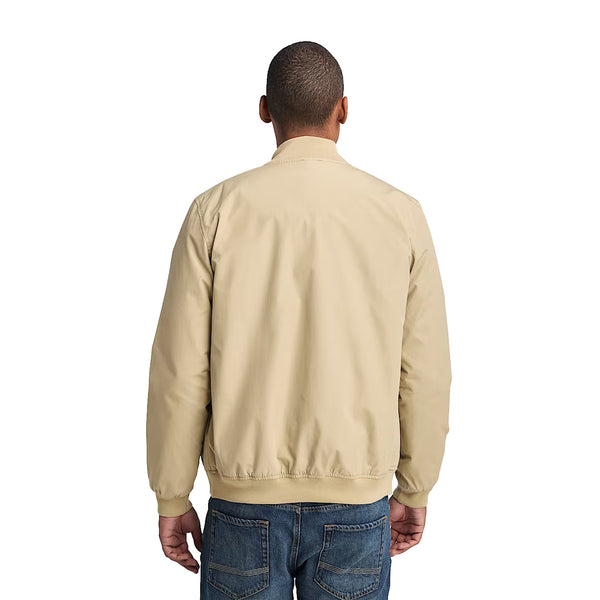 Giacca Uomo Bomber idrorepellente Beige modello retro