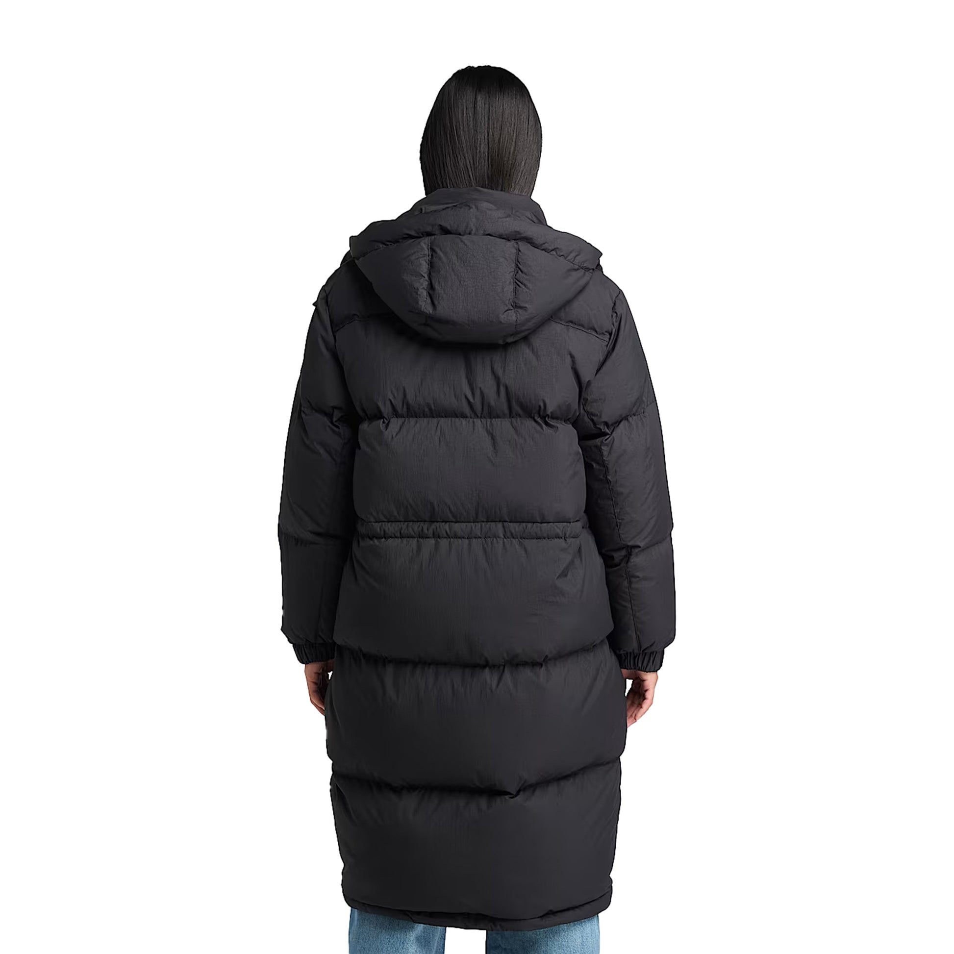 Parka Lungo Donna Howker Nero modella retro