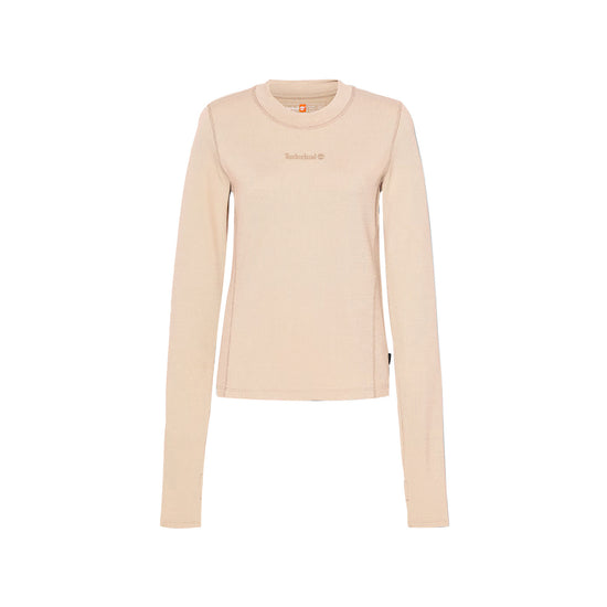 T-shirt Donna Traspirante Pile Polartec beige chiaro