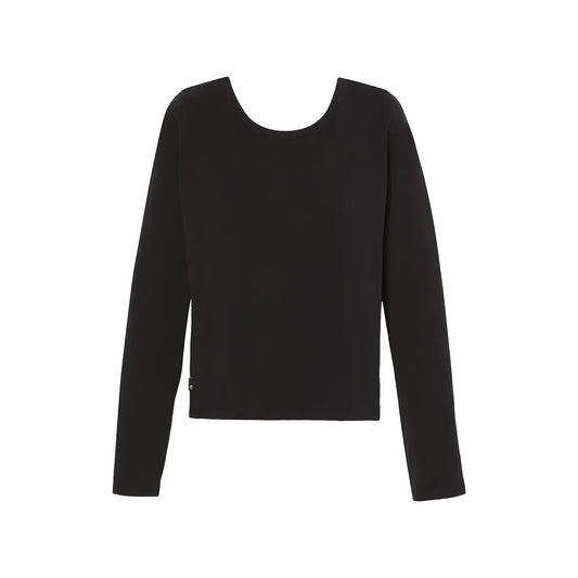 Maglia Donna con scollo ampio nera