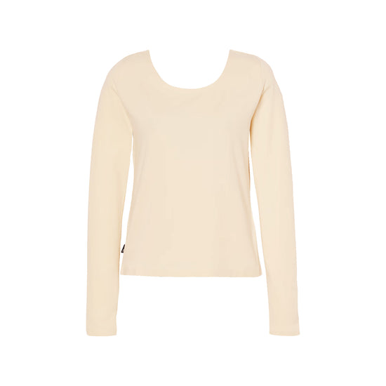 Maglia Donna con scollo ampio beige