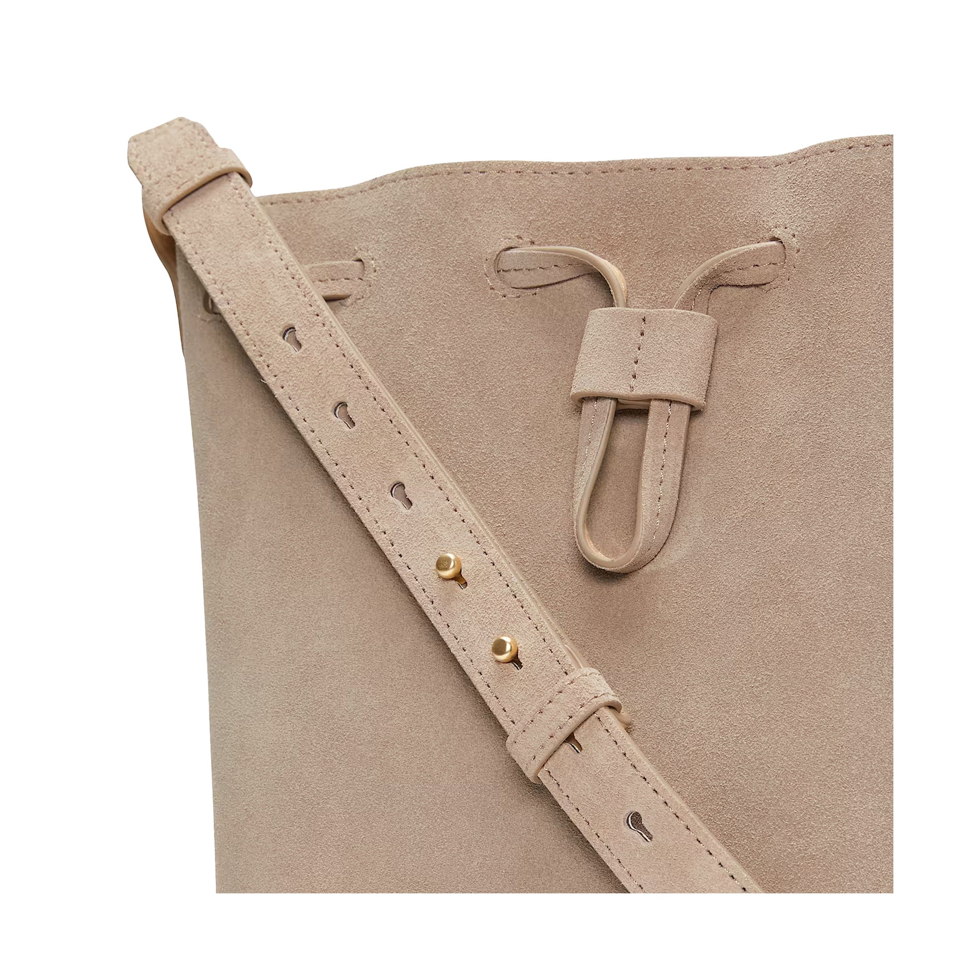 Borsa Donna a secchiello Tuckerman beige dettaglio