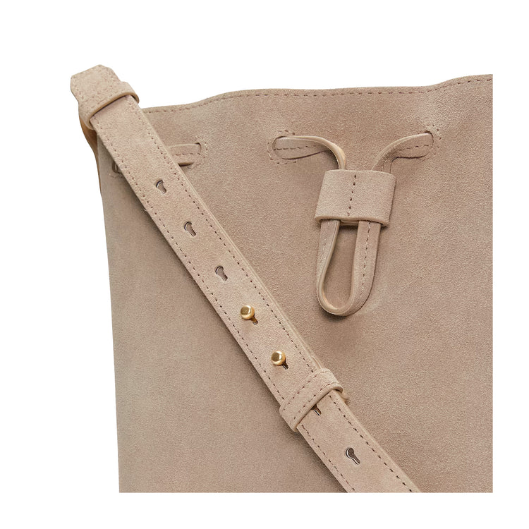 Borsa Donna a secchiello Tuckerman beige dettaglio