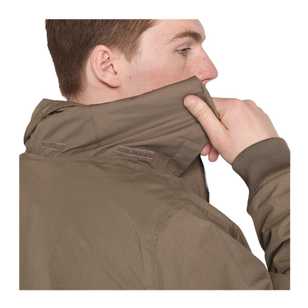 Bomber Uomo Sailor Impermeabile Marrone dettaglio cappuccio 