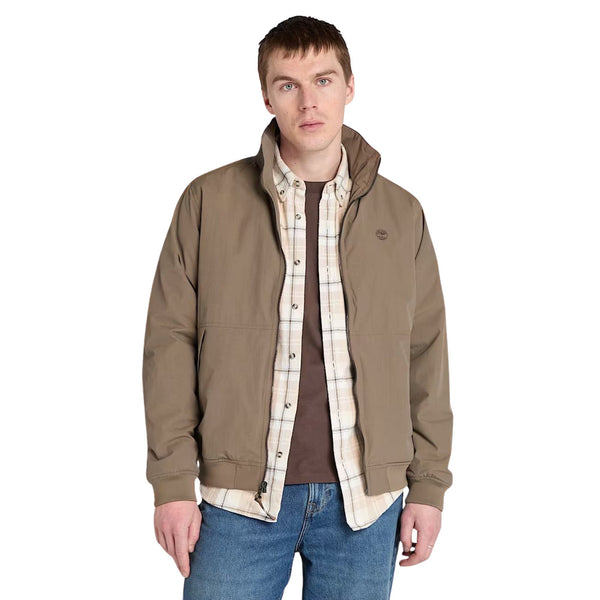 Bomber Uomo Sailor Impermeabile Marrone modello frontale