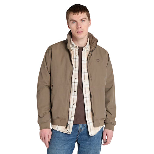 Bomber Uomo Sailor Impermeabile Marrone modello frontale