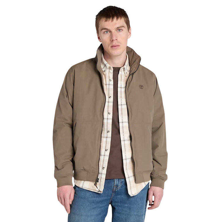 Bomber Uomo Sailor Impermeabile Marrone modello frontale