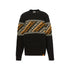 Maglione Uomo Girocollo Fair Isle Nero