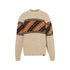 Maglione Uomo Girocollo Fair Isle Beige