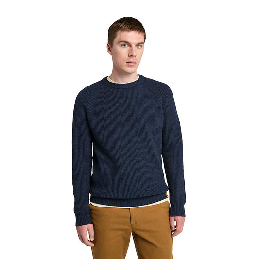 Maglione Uomo Phillips Brook Blu scuro modello frontale