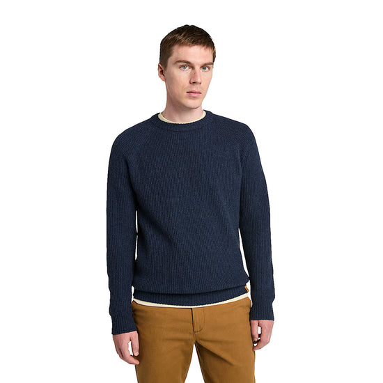 Maglione Uomo Phillips Brook Blu scuro modello frontale