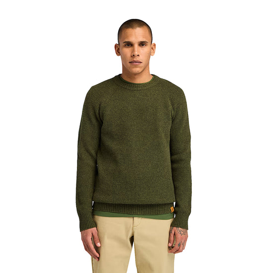 Maglione Uomo Phillips Brook Verde scuro modello frontale