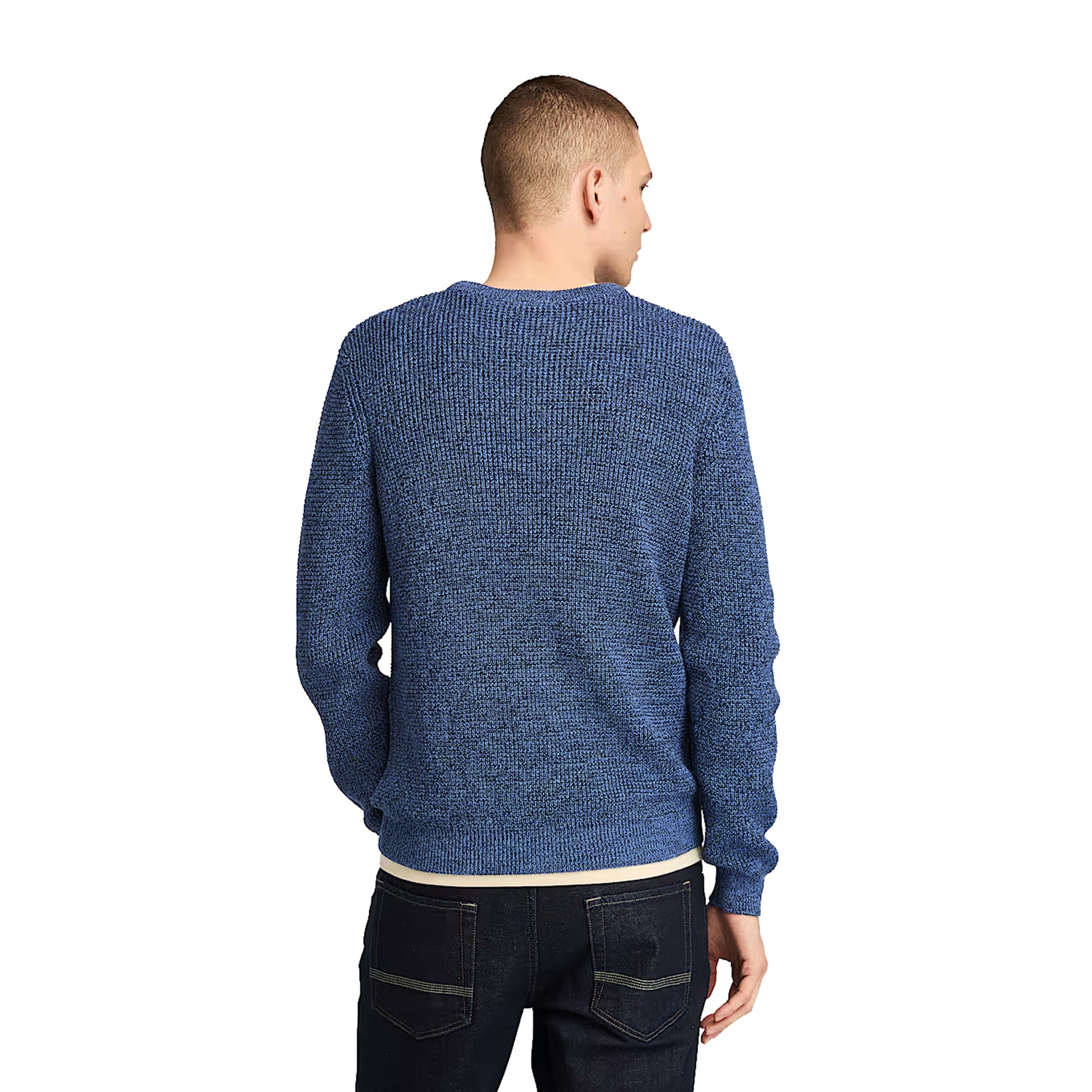 Maglione Girocollo Uomo Williams River Blu modello retro