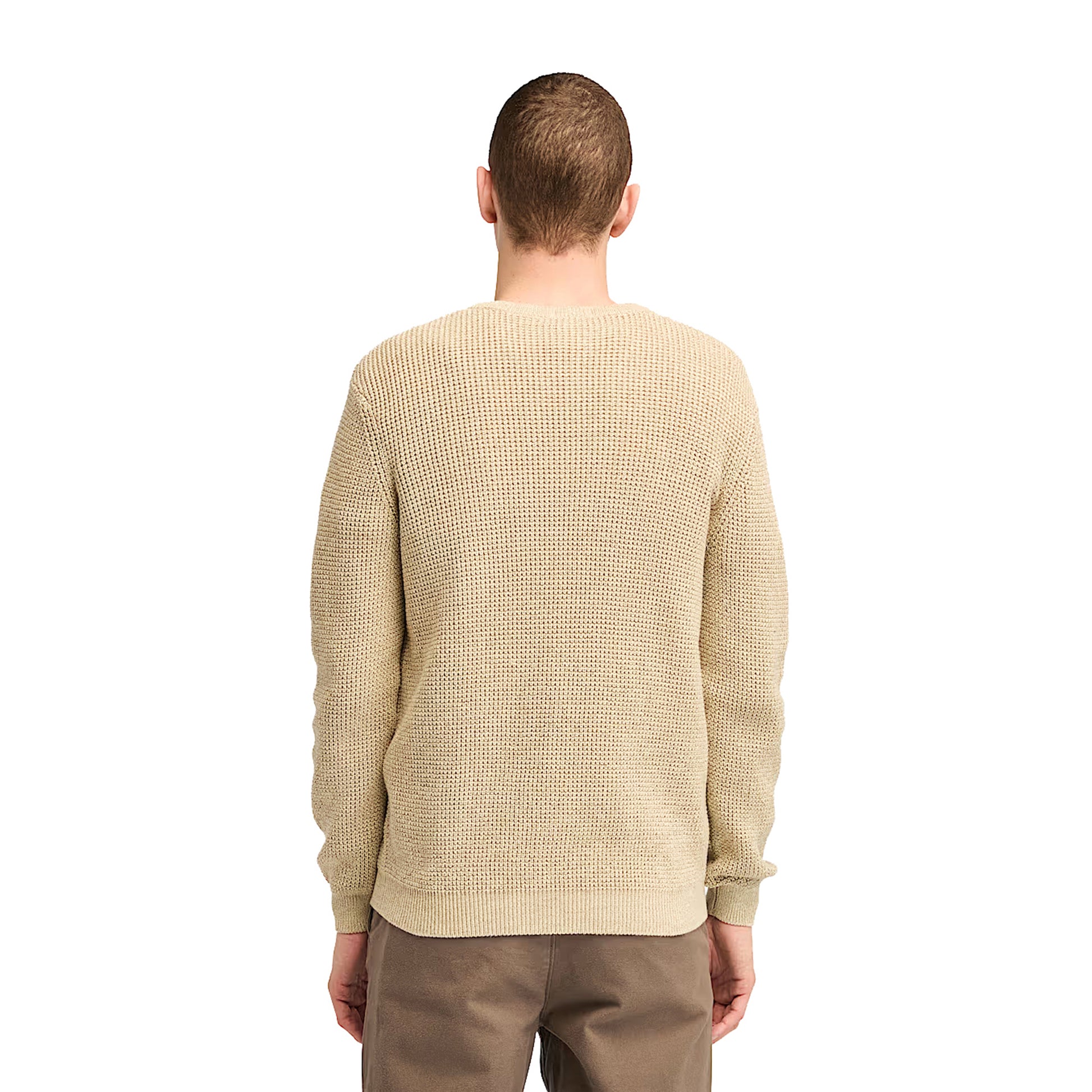 Maglione Girocollo Uomo Williams River Beige modello retro