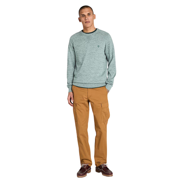 Maglione Uomo girocollo Williams River Grigio modello frontale intero