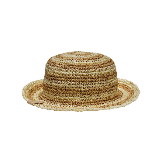 Cappello Cloche Donna in Paglia Ripiegabile beige