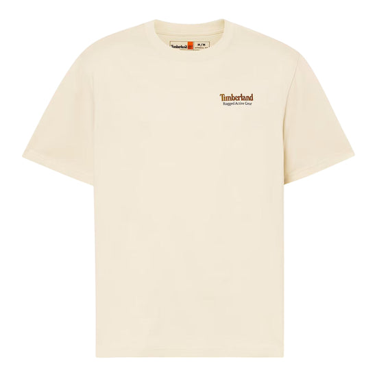 T-shirt Uomo grafica sul retro Rugged Active Gear Beige