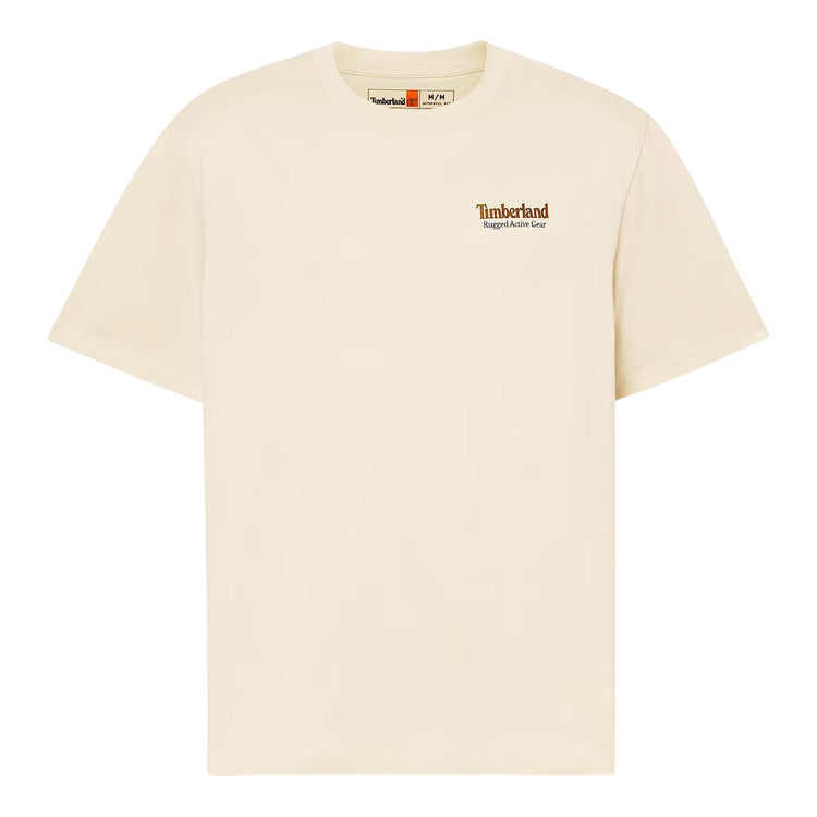T-shirt Uomo grafica sul retro Rugged Active Gear Beige