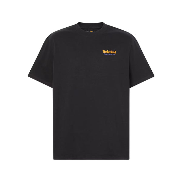 T-shirt Uomo grafica sul retro Rugged Active Gear Nero