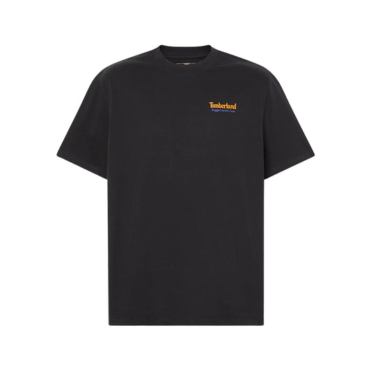 T-shirt Uomo grafica sul retro Rugged Active Gear Nero