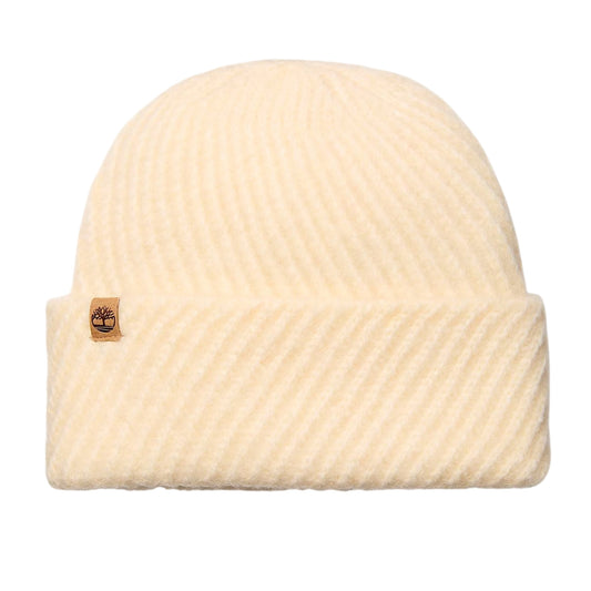 Berretto Donna a punto diagonale Beige