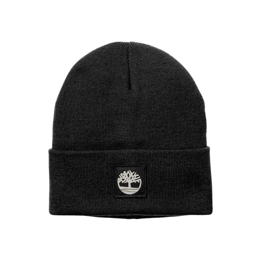 Berretto Donna con applicazione tono su tono Nero