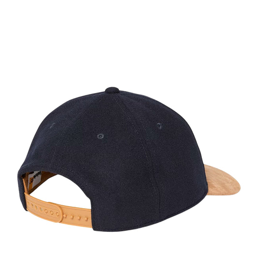 Berretto Uomo da baseball in lana Blu scuro retro