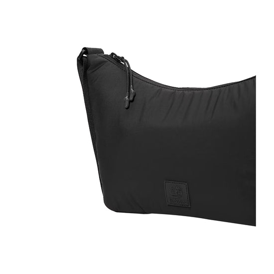 Dettaglio ravvicinato Borsa trapuntata in nylon Nero