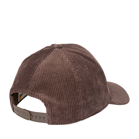 Berretto Unisex da baseball in velluto a coste Marrone retro
