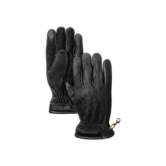Guanti Unisex in nabuk Winter Hill Nero