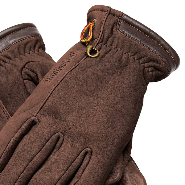Guanti Unisex in nabuk Winter Hill Marrone