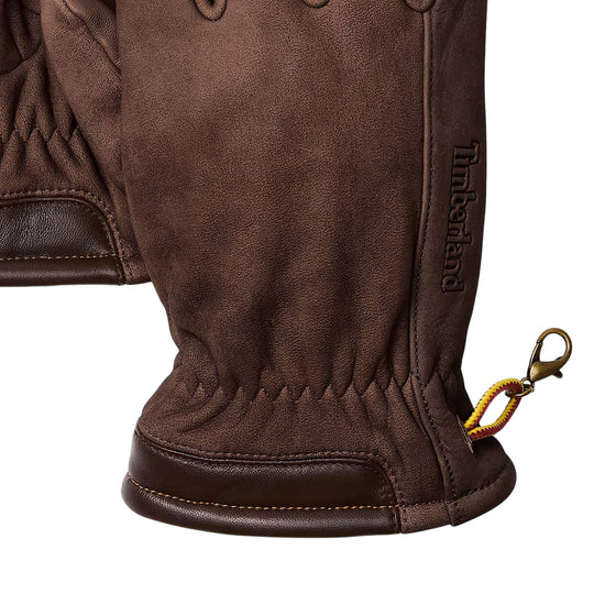 Guanti Unisex in nabuk Winter Hill Marrone