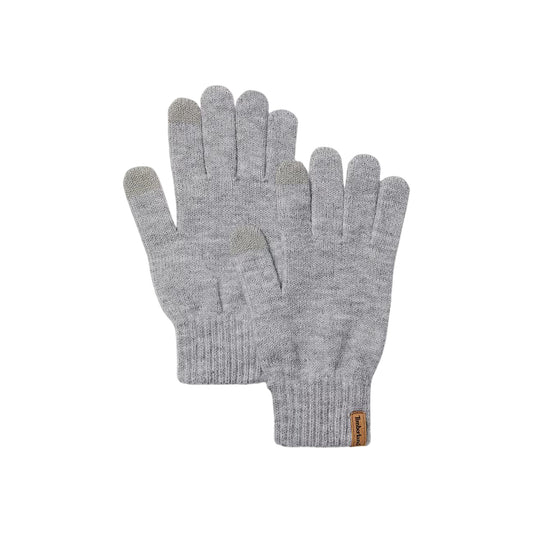 Guanti Unisex in maglia a coste Grigio