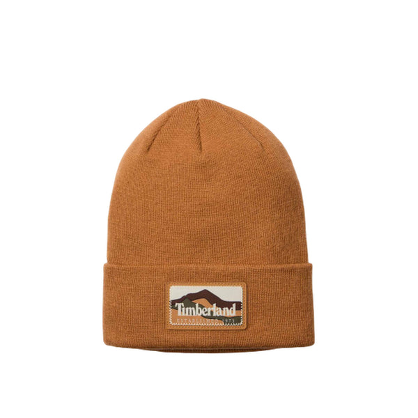 Berretto Giallo con patch montagna con logo