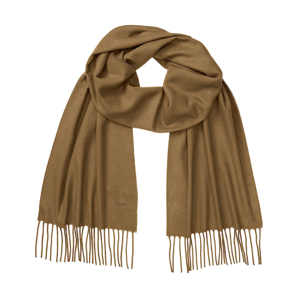 Sciarpa intessuta Donna in tinta unita beige
