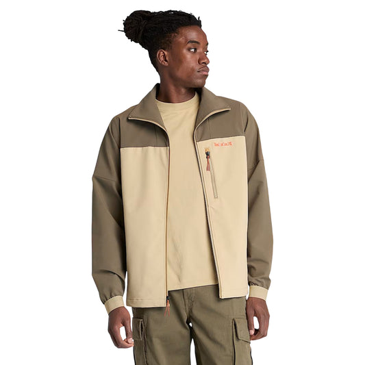 Giacca da Uomo in softshell idrorepellente bicolor modello frontale