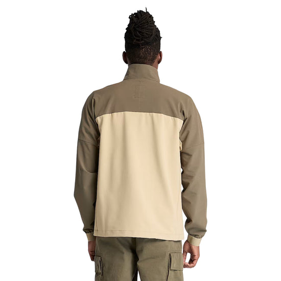 Giacca da Uomo in softshell idrorepellente bicolor modello retro