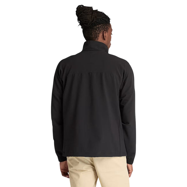 Giacca da Uomo in softshell idrorepellente Nero modello retro