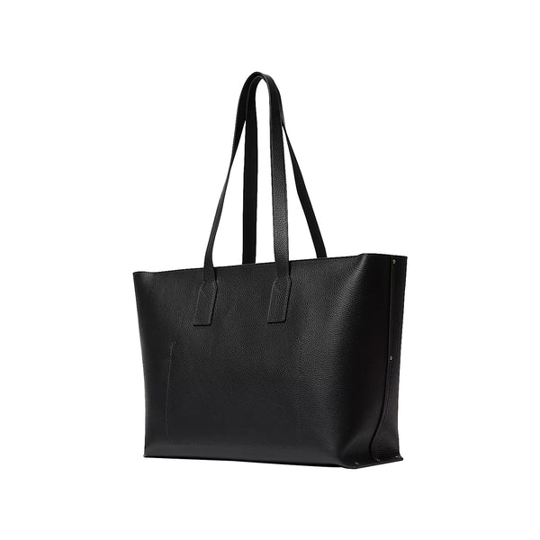 Borsa Tote Donna Tuckerman in pelle nera retro