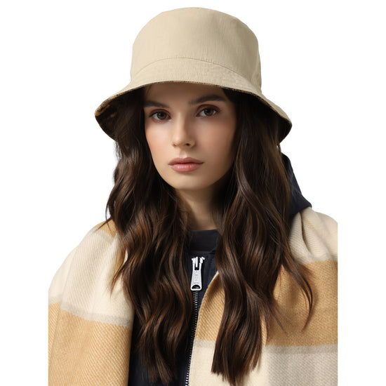 Cappello da pescatore Unisex Beige modella 