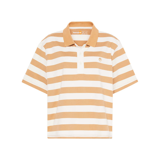 Polo a righe da Donna in giallo