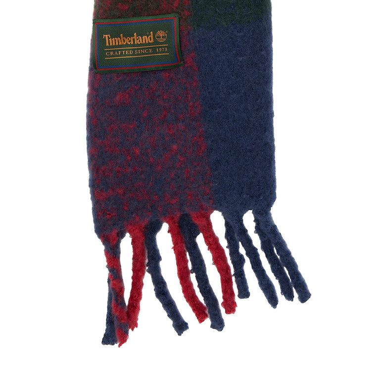 Sciarpa Donna con frange Blu dettaglio