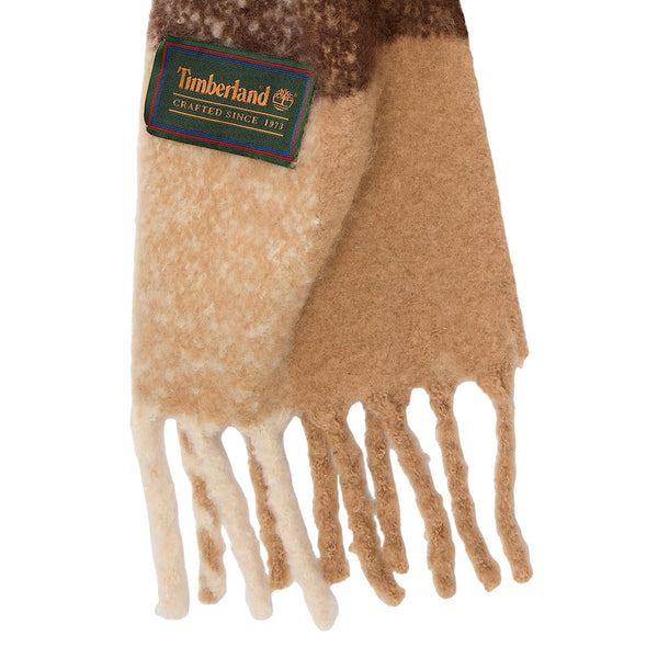 Sciarpa Donna con frange Marrone dettaglio