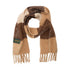 Sciarpa Donna con frange Marrone