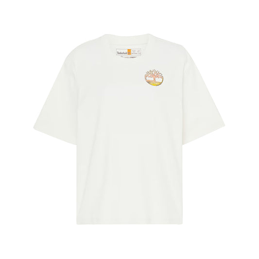 T-shirt Bianca da donna con grafica TimberFresh