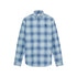 Camicia Uomo a quadri in popeline Blu