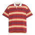 Polo Uomo motivo a righe Rosso