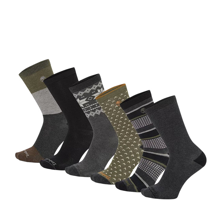 Set regalo con 6 paia di calzettoni Uomo Grigio