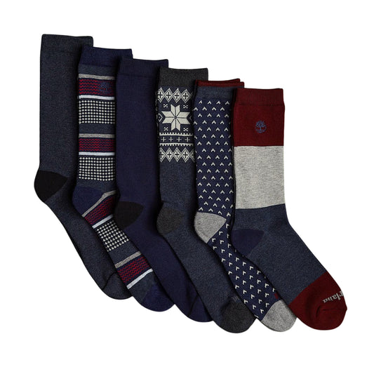 Set regalo con 6 paia di calzettoni Uomo Blu